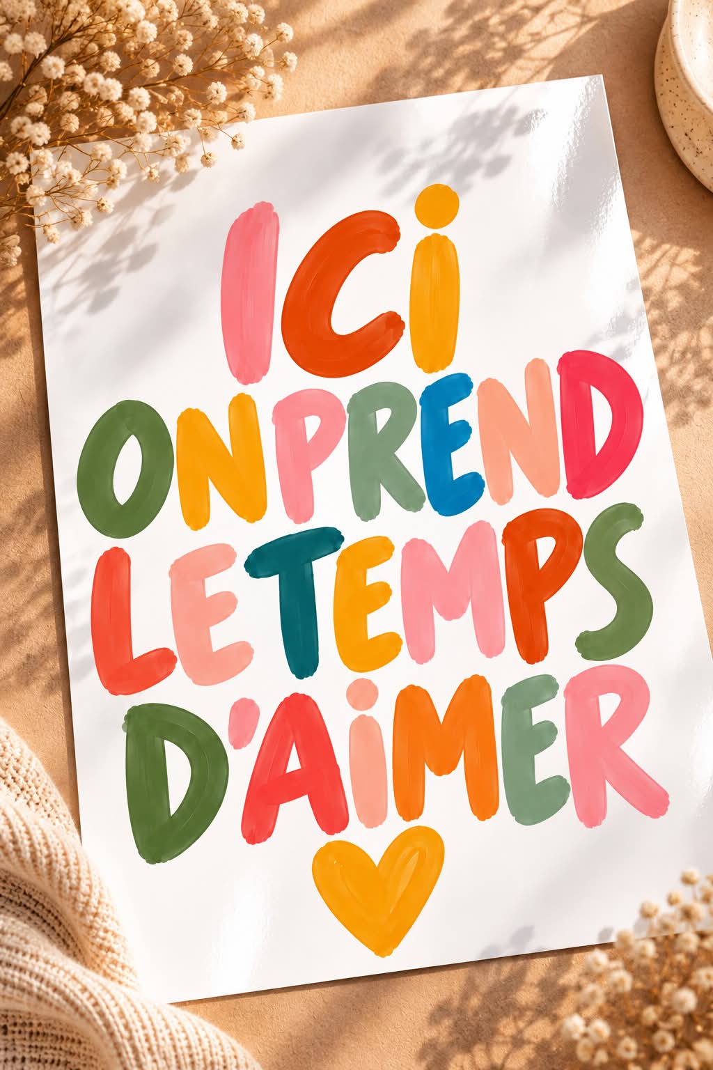 Ici on prend le temps d'aimer