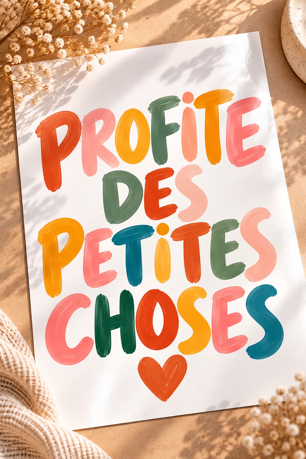Profite des petites choses